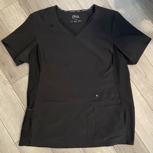 LG Black Cherokee Iflex Scrub Top